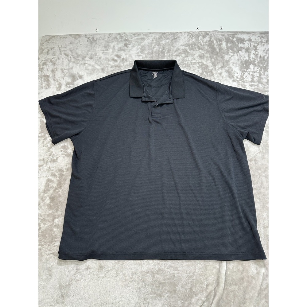 Reebok Mens 3XL Golf Shirt Performance Polo Gray Striped Short Sleeve EUC